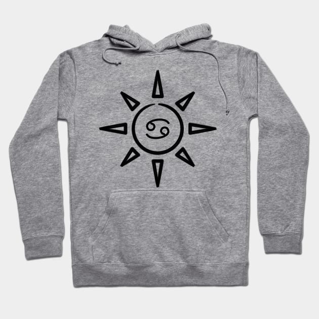 Cancer Sun Hoodie by Banana Latte Designs